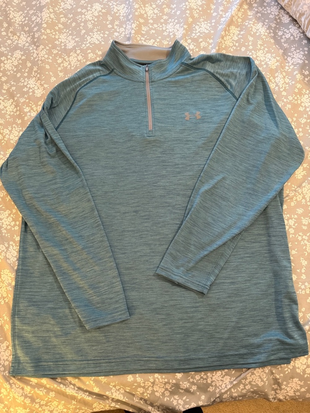 Under Armour Teal Quarter-Zip Performance Pullover